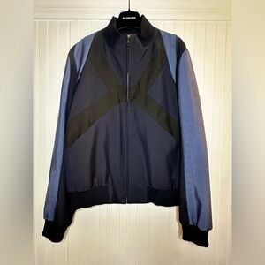 Rare Kenzo Men’s Navy Jacket Night Cloud Pattern Lining Size L Great Condition